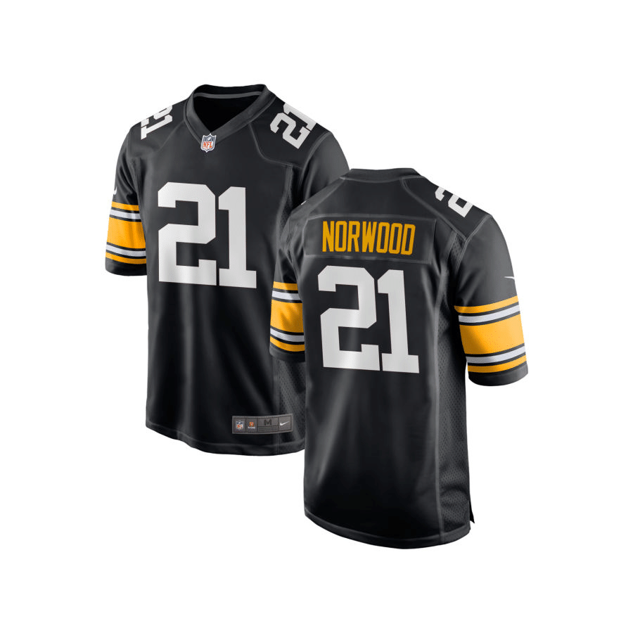 Tre Norwood Pittsburgh Steelers Alternate Black Game Jersey