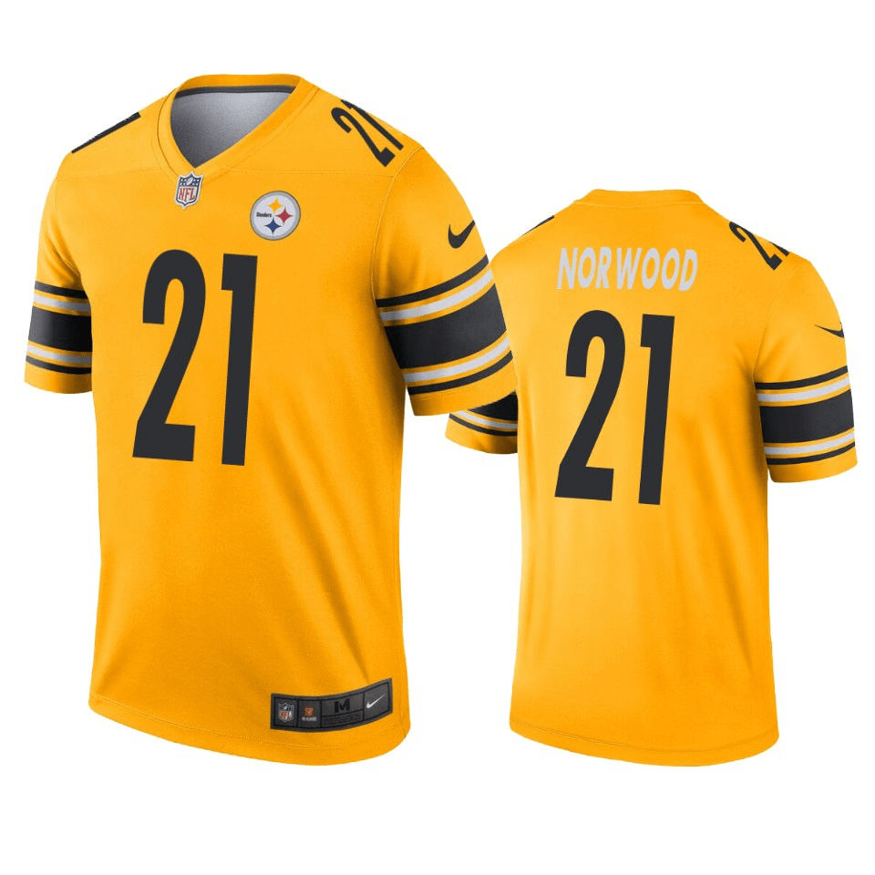 Tre Norwood Pittsburgh Steelers Inverted Legend Gold Game Jersey