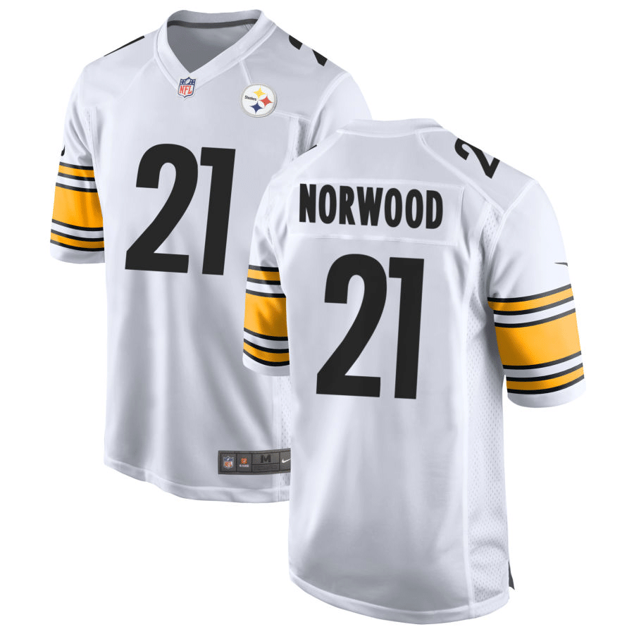 Tre Norwood Pittsburgh Steelers White Game Jersey