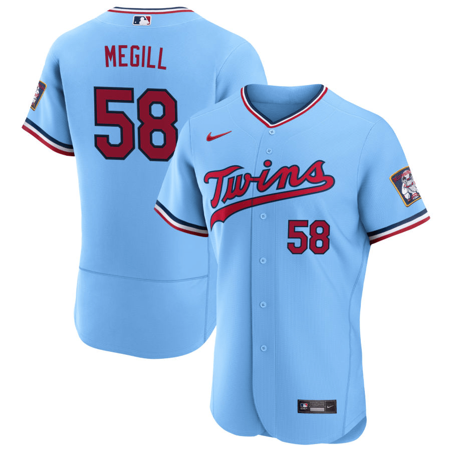 Trevor Megill Minnesota Twins Alternate Blue Baseball Player Jersey