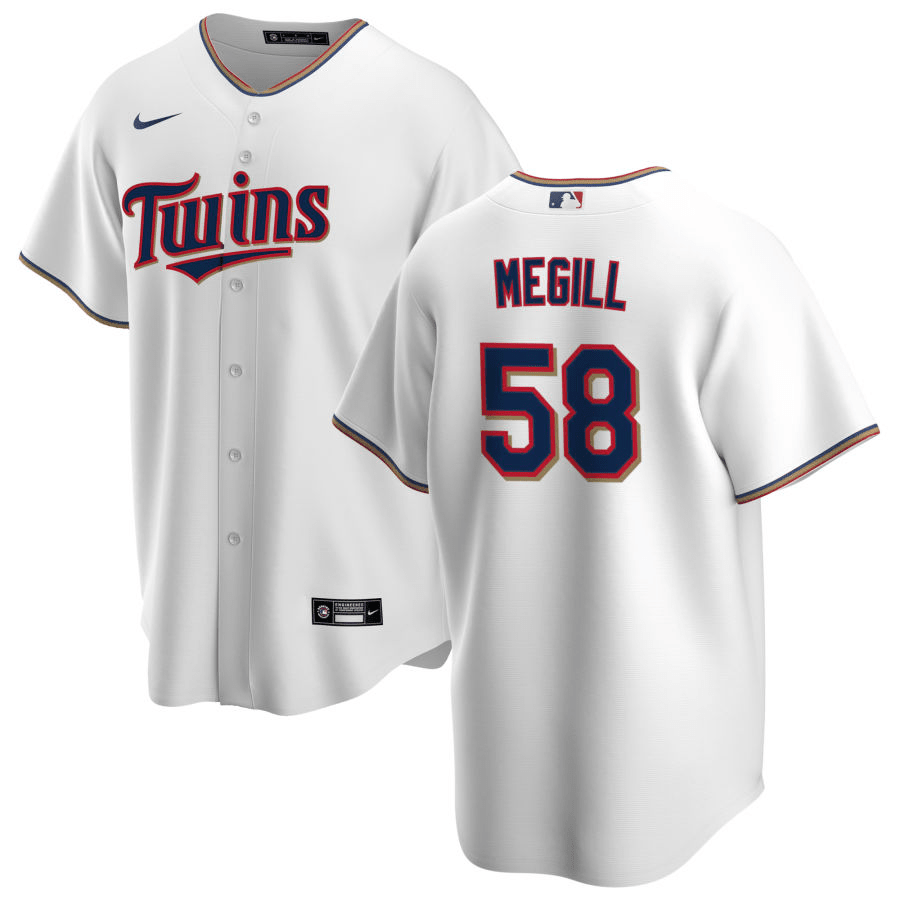 Trevor Megill Minnesota Twins Home White Baseball Player Jersey