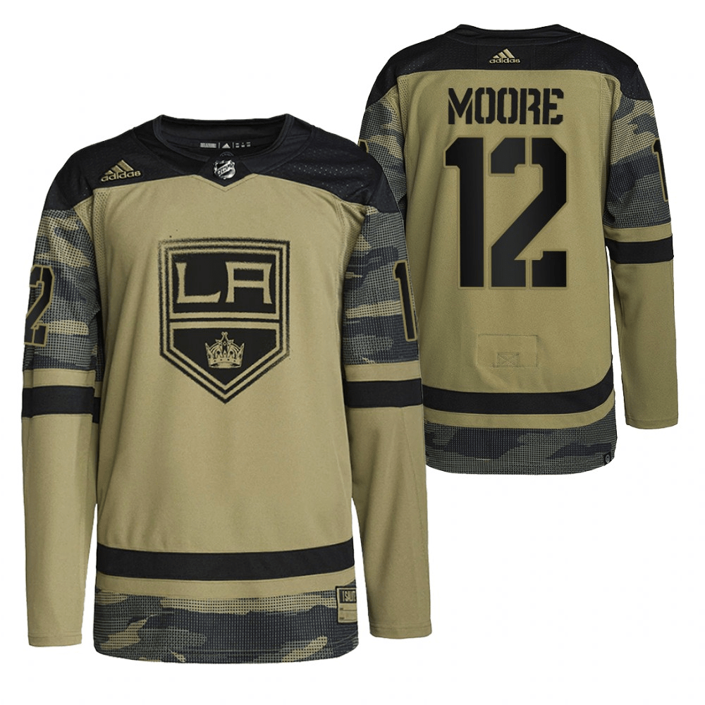 Trevor Moore Los Angeles Kings 2022 Military Appreciation Team Camo Player Swingman Jersey