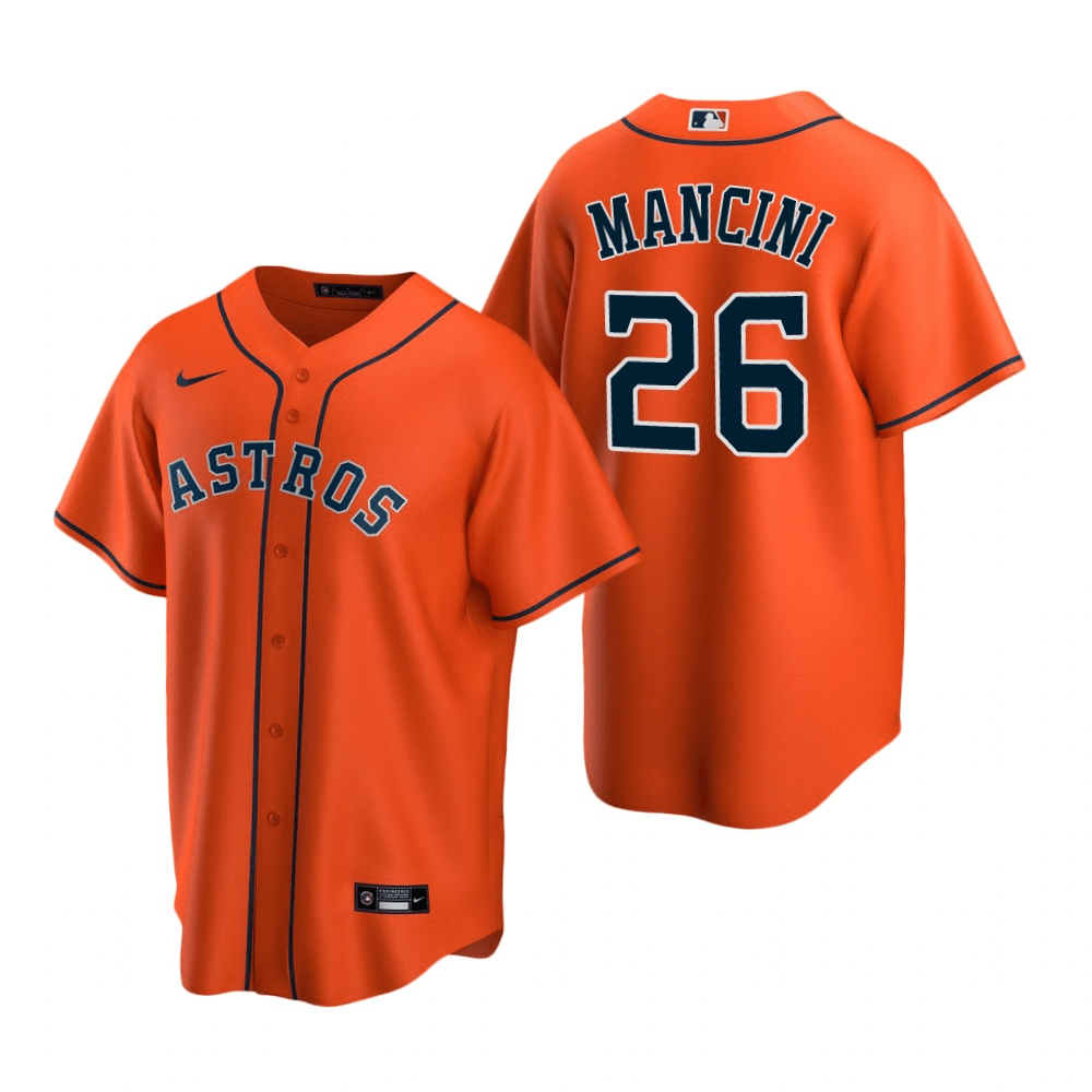 Trey Mancini Houston Astros Alternate Orange Baseball Player Jersey