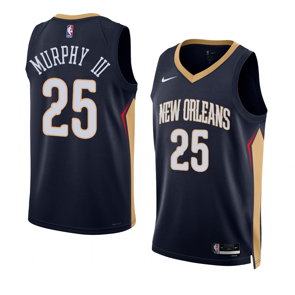 Trey Murphy III New Orleans Pelicans 2022-23 Icon Edition Navy Swingman Jersey