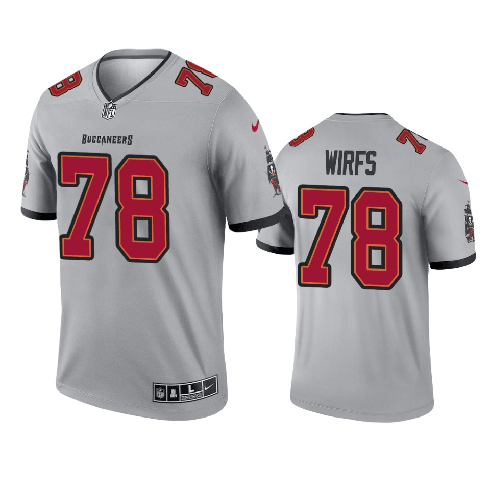Tristan Wirfs Tampa Bay Buccaneers 2021 Inverted Legend Gray Game Jersey