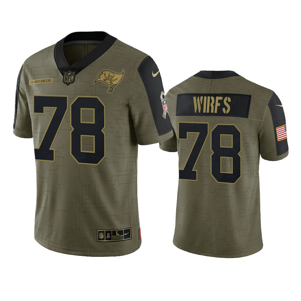 Tristan Wirfs Tampa Bay Buccaneers 2021 Salute To Service Limited Jersey