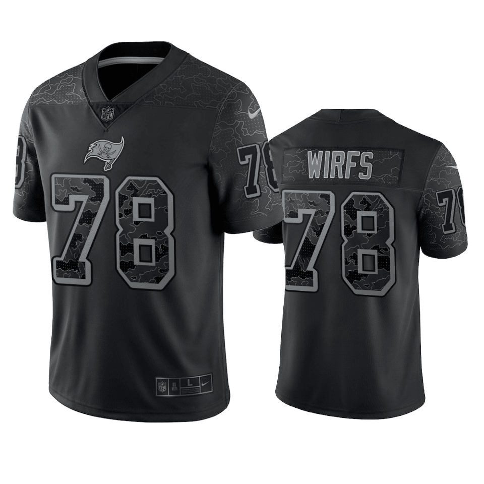 Tristan Wirfs Tampa Bay Buccaneers RFLCTV Black Limited Jersey