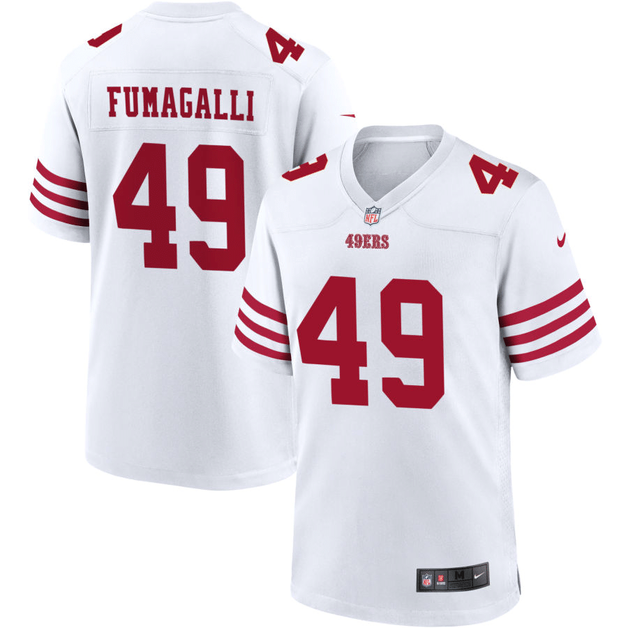 Troy Fumagalli San Francisco 49ers White Game Jersey