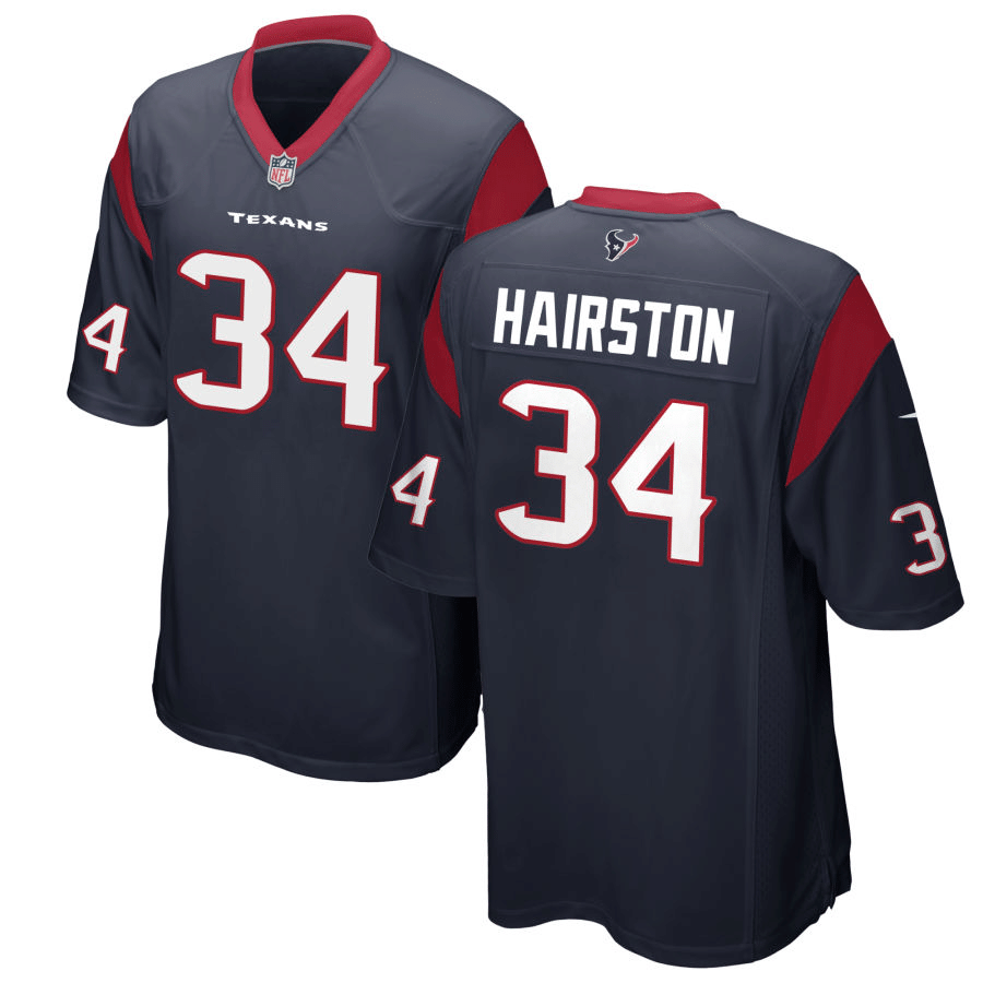Troy Hairston Houston Texans Navy Game Jersey