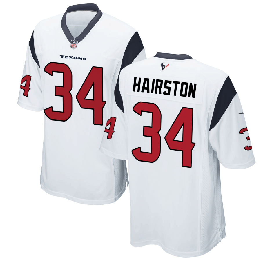 Troy Hairston Houston Texans White Game Jersey