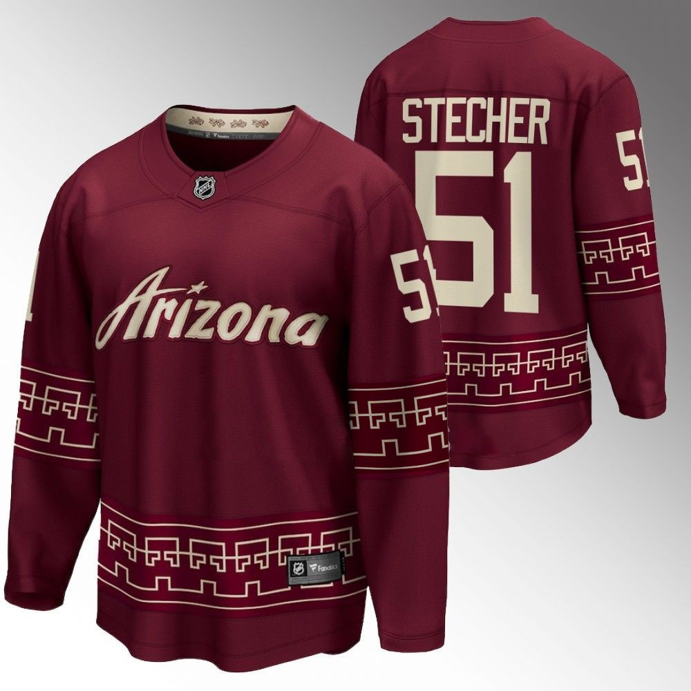 Troy Stecher Arizona Coyotes 2022-23 Alternate Garnet Player Swingman Jersey
