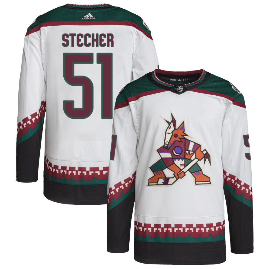 Troy Stecher Arizona Coyotes Away White Player Swingman Jersey