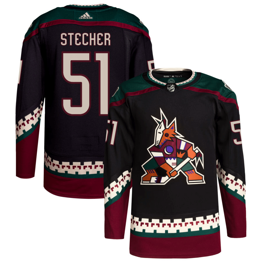 Troy Stecher Arizona Coyotes Home Black Player Swingman Jersey