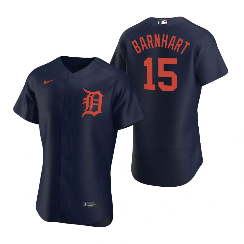 Tucker Barnhart Detroit Tigers Alternate Navy Baseball Player Jersey
