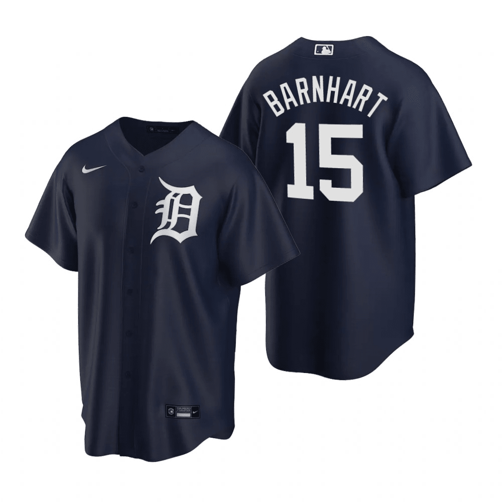 Tucker Barnhart Detroit Tigers Alternate Navy Baseball Player Jersey