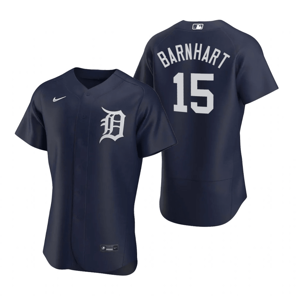 Tucker Barnhart Detroit Tigers Alternate Navy Baseball Player Jersey