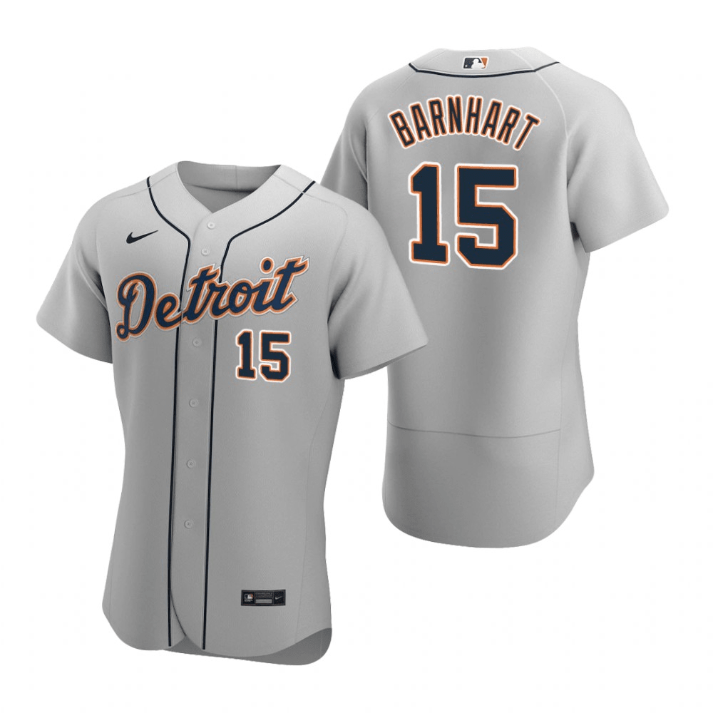 Tucker Barnhart Detroit Tigers Road Gray Baseball Player Jersey