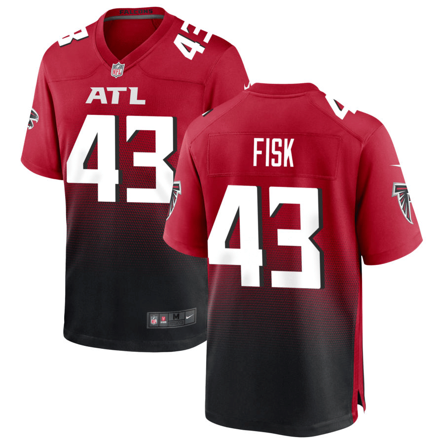 Tucker Fisk Atlanta Falcons Alternate Red Game Jersey
