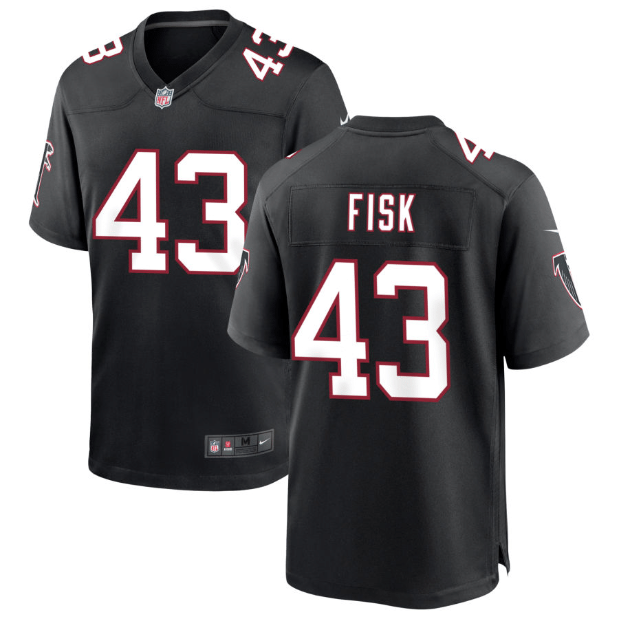 Tucker Fisk Atlanta Falcons Throwback Black Game Jersey
