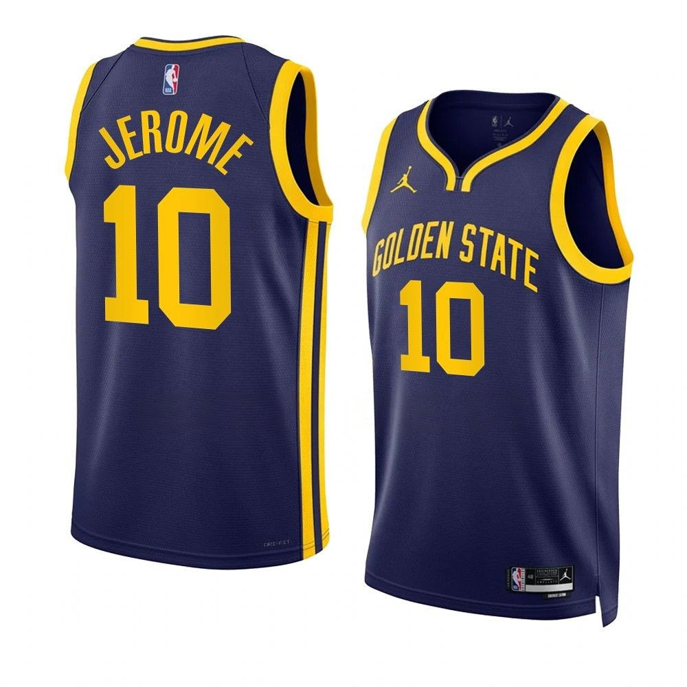 Ty Jerome Golden State Warriors 2022-23 Statement Edition Navy Swingman Jersey