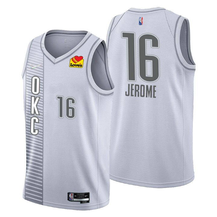 Ty Jerome Oklahoma City Thunder 2021-22 City White Swingman Jersey