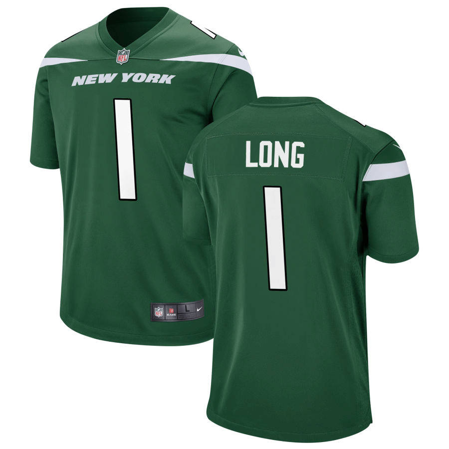 Ty Long New York Jets Green Game Jersey
