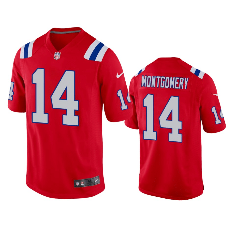Ty Montgomery New England Patriots Alternate Red Game Jersey