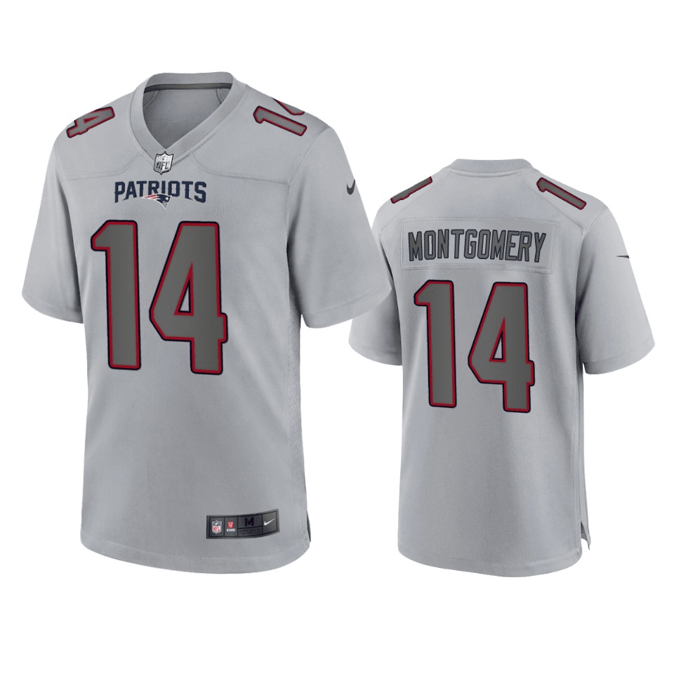 Ty Montgomery New England Patriots Atmosphere Fashion Gray Game Jersey