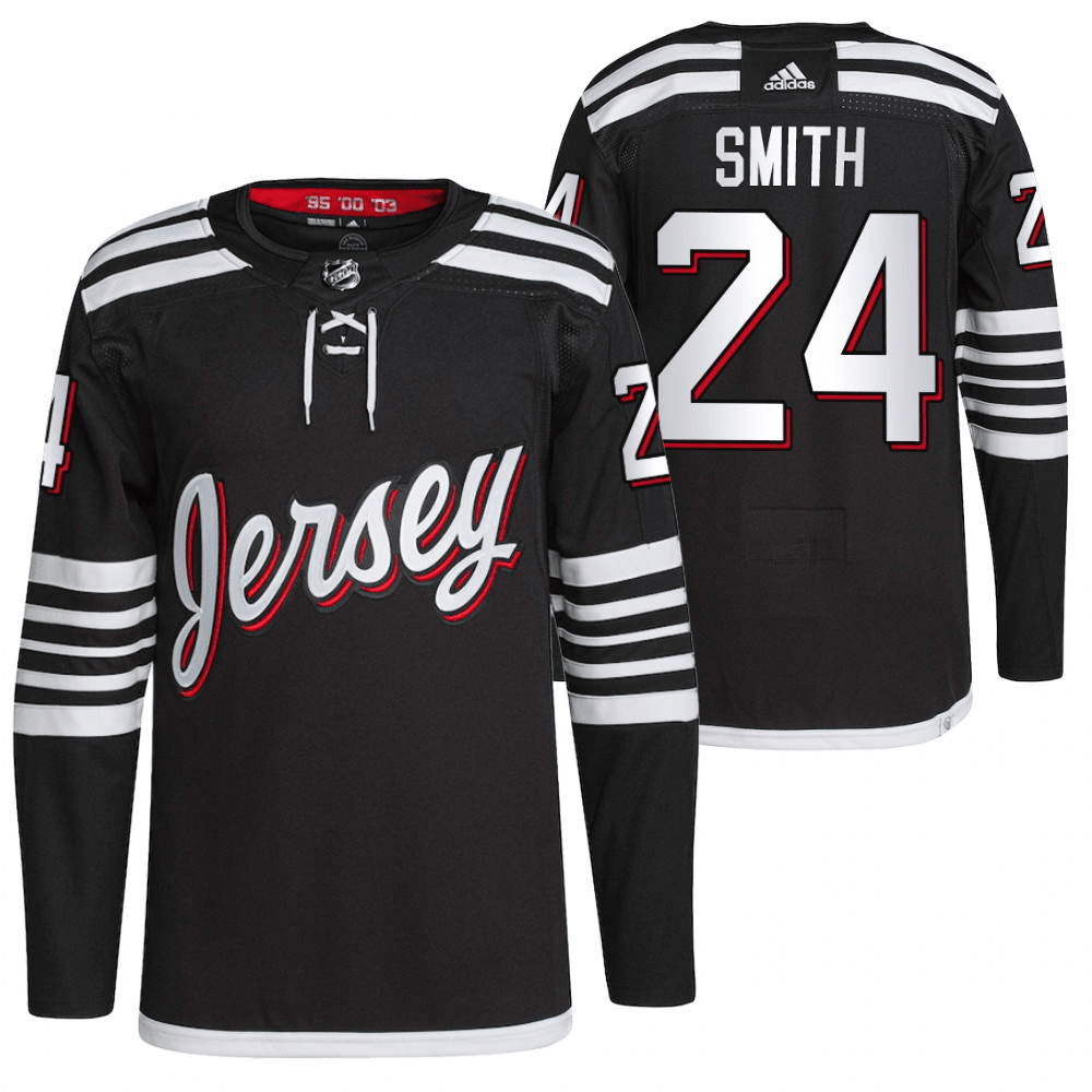 Ty Smith New Jersey Devils 2021-22 Alternate Black Player Swingman Jersey