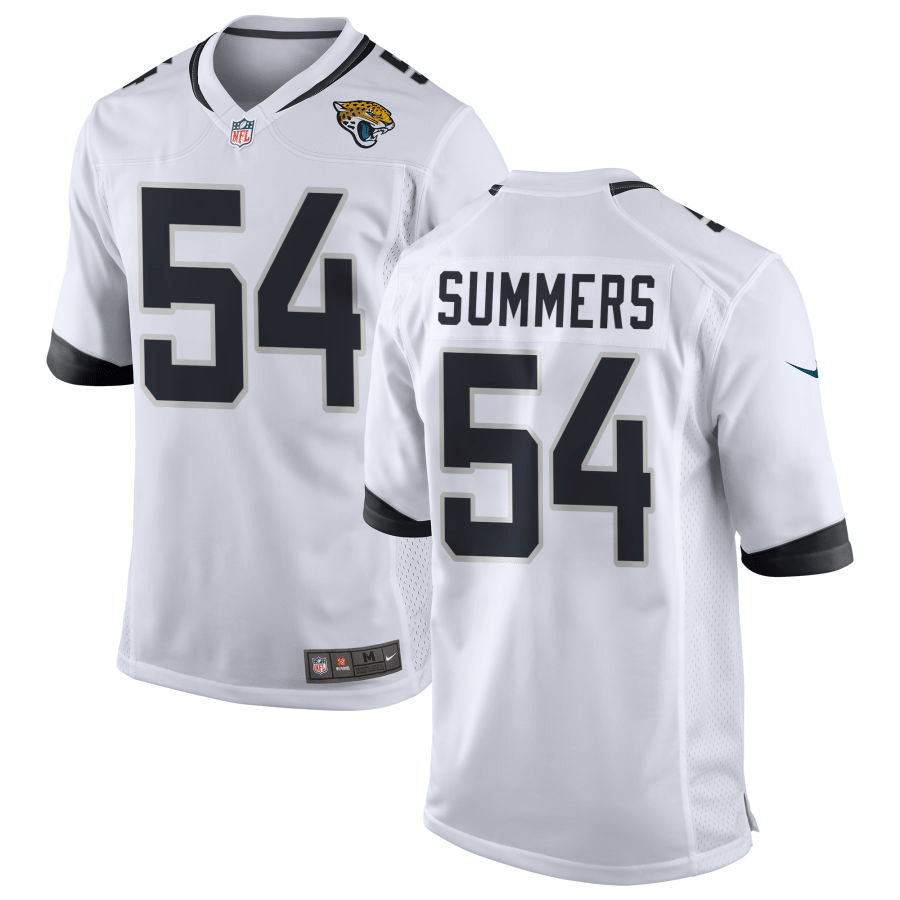 Ty Summers Jacksonville Jaguars White Game Jersey
