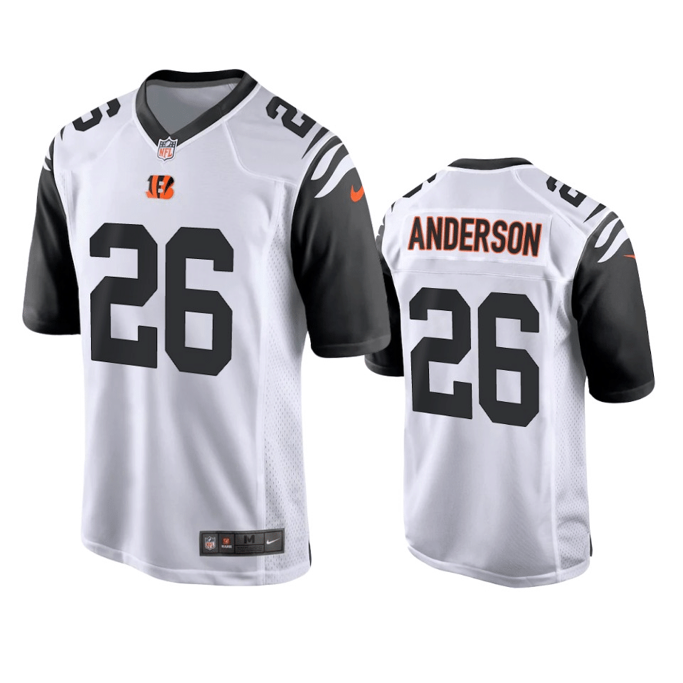 Tycen Anderson Cincinnati Bengals 2021 Alternate White Game Jersey