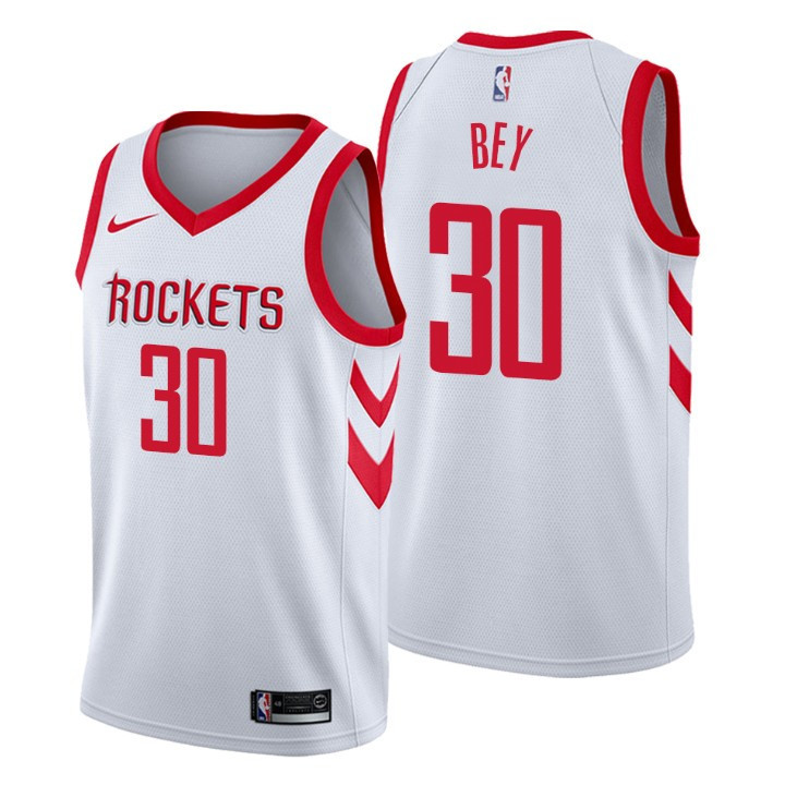 Tyler Bey Houston Rockets 2021-22 Association White Swingman Jersey