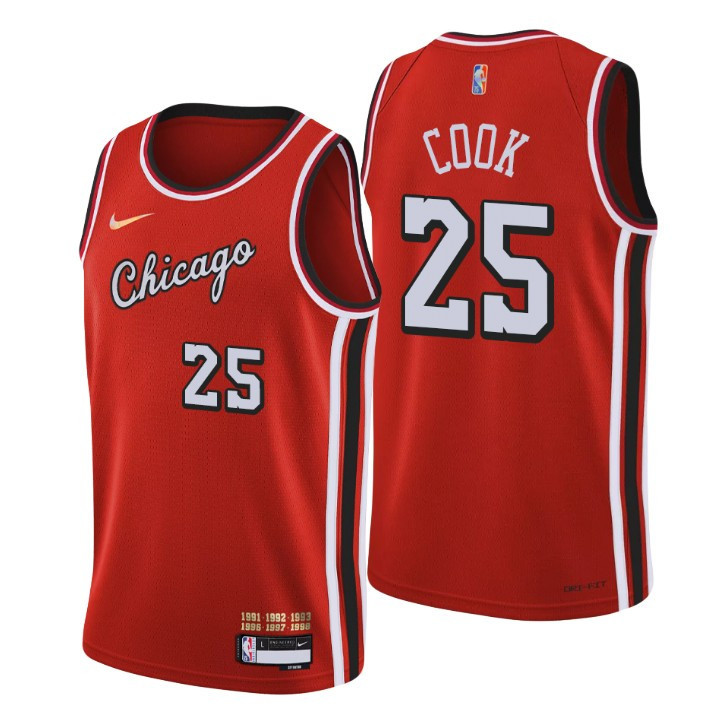 Tyler Cook Chicago Bulls 2021-22 City Red Swingman Jersey