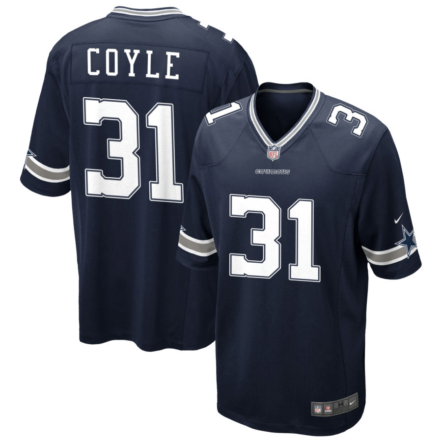 Tyler Coyle Dallas Cowboys Navy Game Jersey