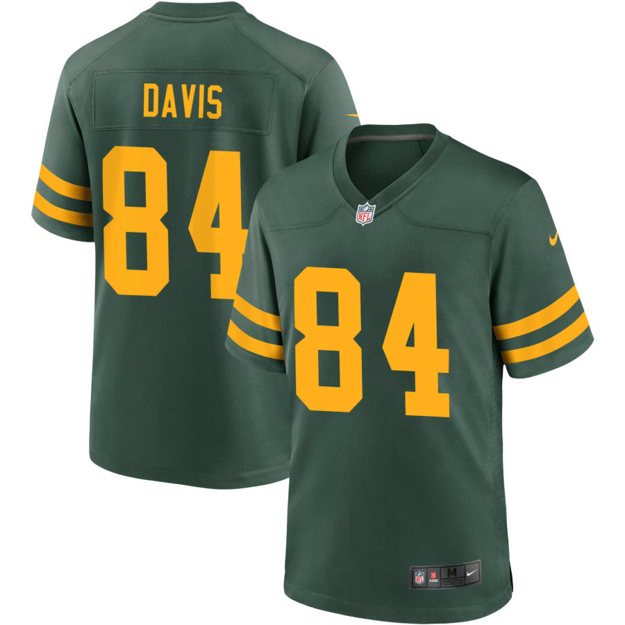 Tyler Davis Green Bay Packers Alternate Green Game Jersey