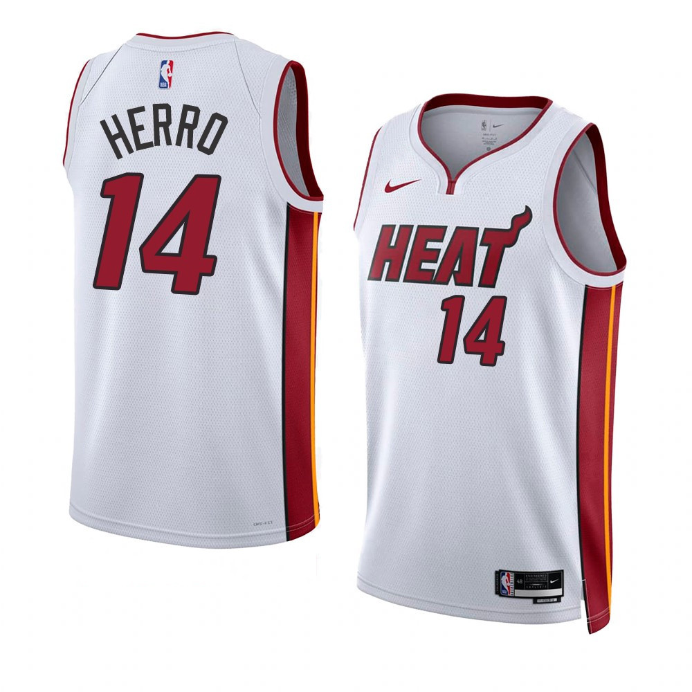 Tyler Herro Miami Heat 2022-23 Association Edition White Swingman Jersey