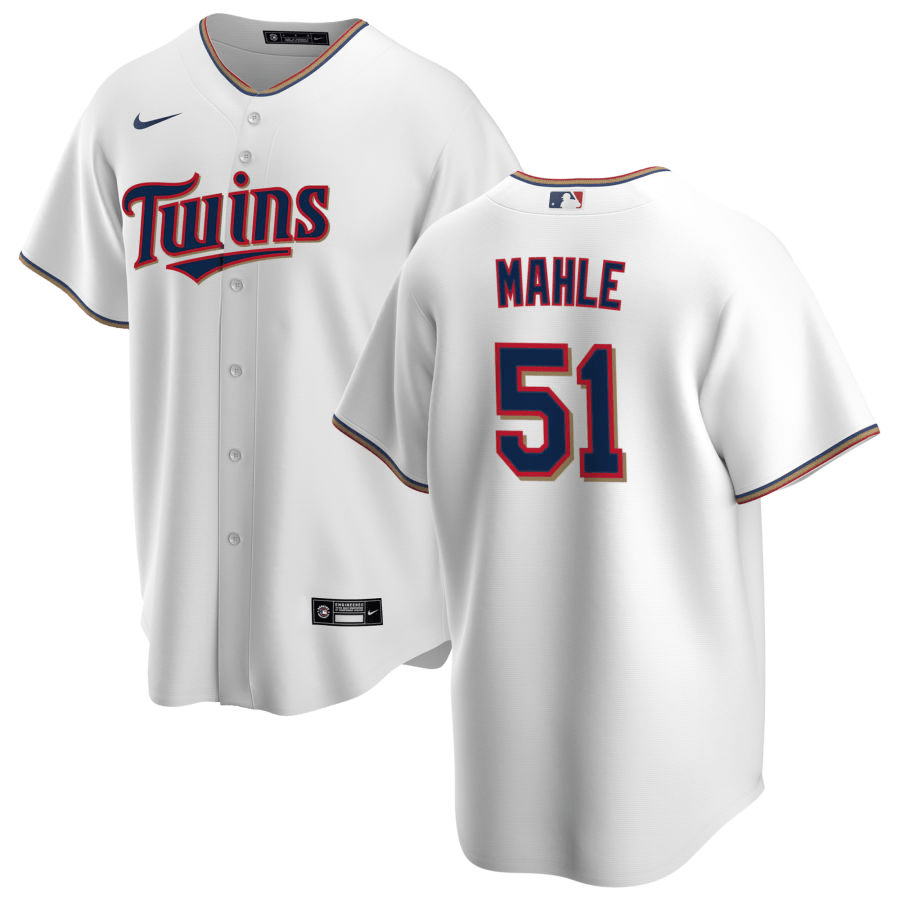 Tyler Mahle Minnesota Twins Home White Baseball Player Jersey