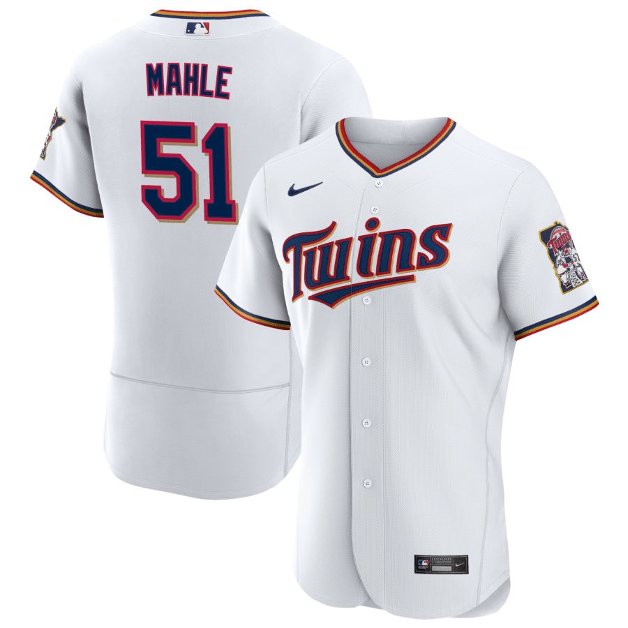 Tyler Mahle Minnesota Twins Home White Baseball Player Jersey