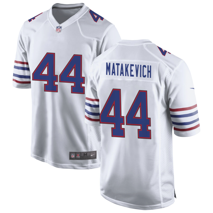 Tyler Matakevich Buffalo Bills Alternate White Game Jersey