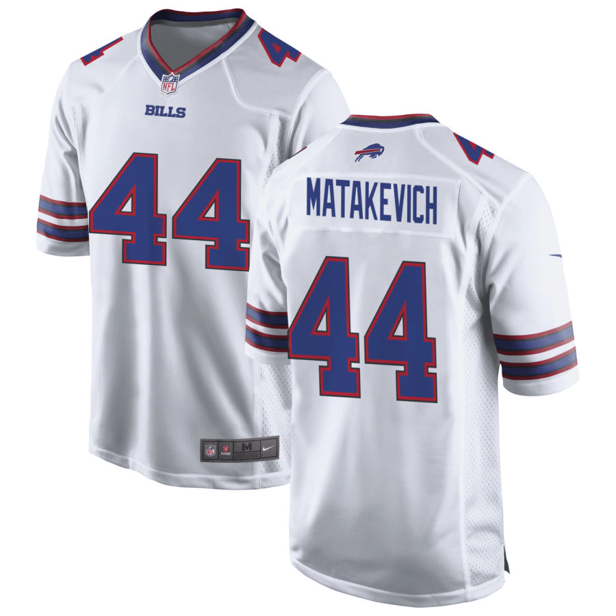 Tyler Matakevich Buffalo Bills White Game Jersey