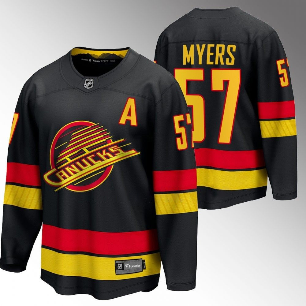 Tyler Myers Vancouver Canucks 2022-23 Alternate Black Player Swingman Jersey
