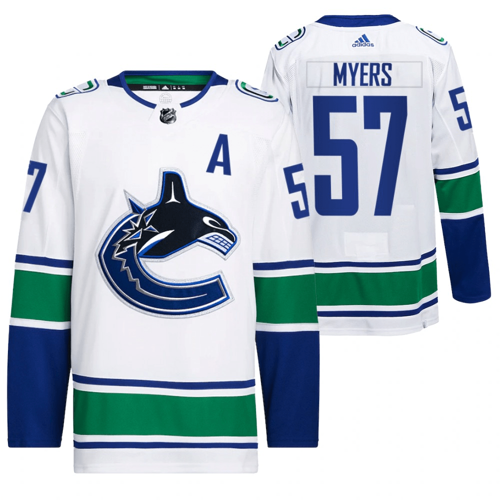 Tyler Myers Vancouver Canucks Away White Player Swingman Jersey
