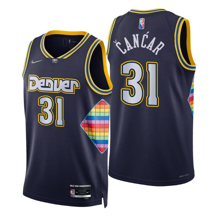 Vlatko Cancar Denver Nuggets 2021-22 City Navy Swingman Jersey