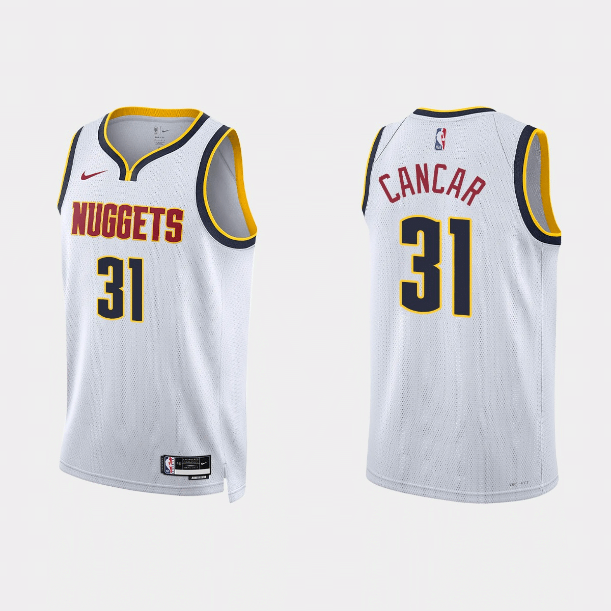 Vlatko Cancar Denver Nuggets 2022-23 Association Edition White Swingman Jersey