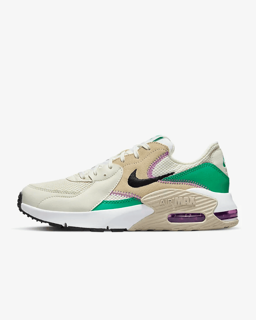 Women's Air Max Excee Sanddrift Green Fuchsia Shoes