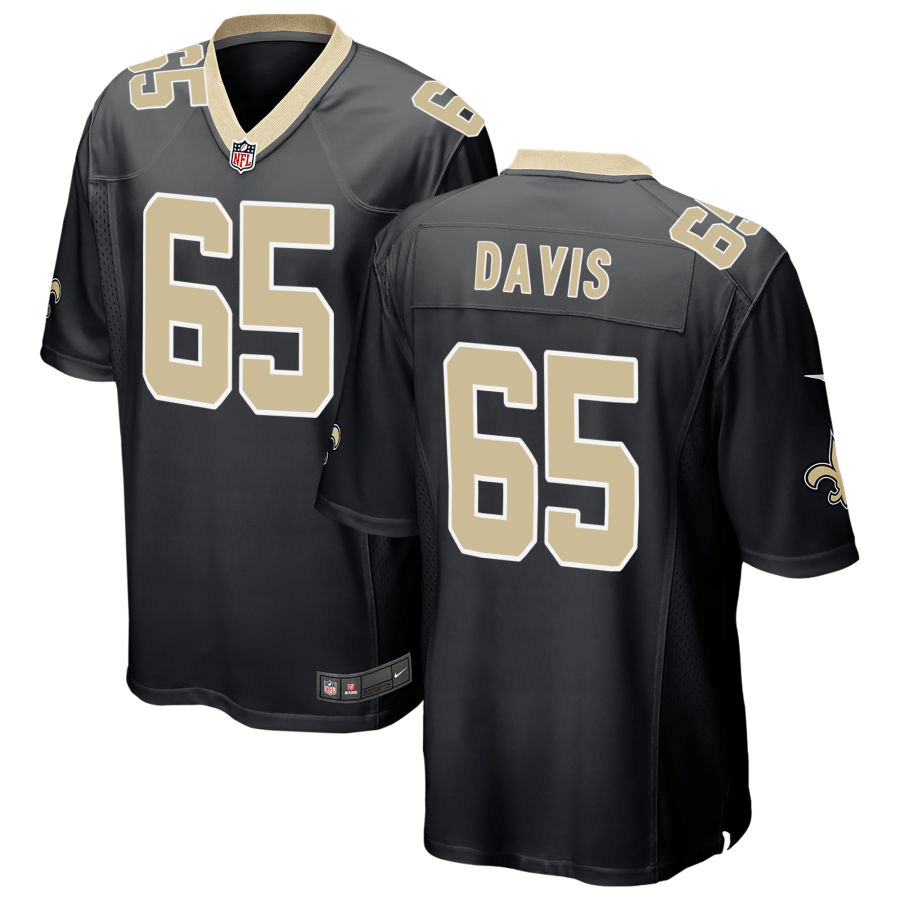 Wyatt Davis New Orleans Saints Black Game Jersey