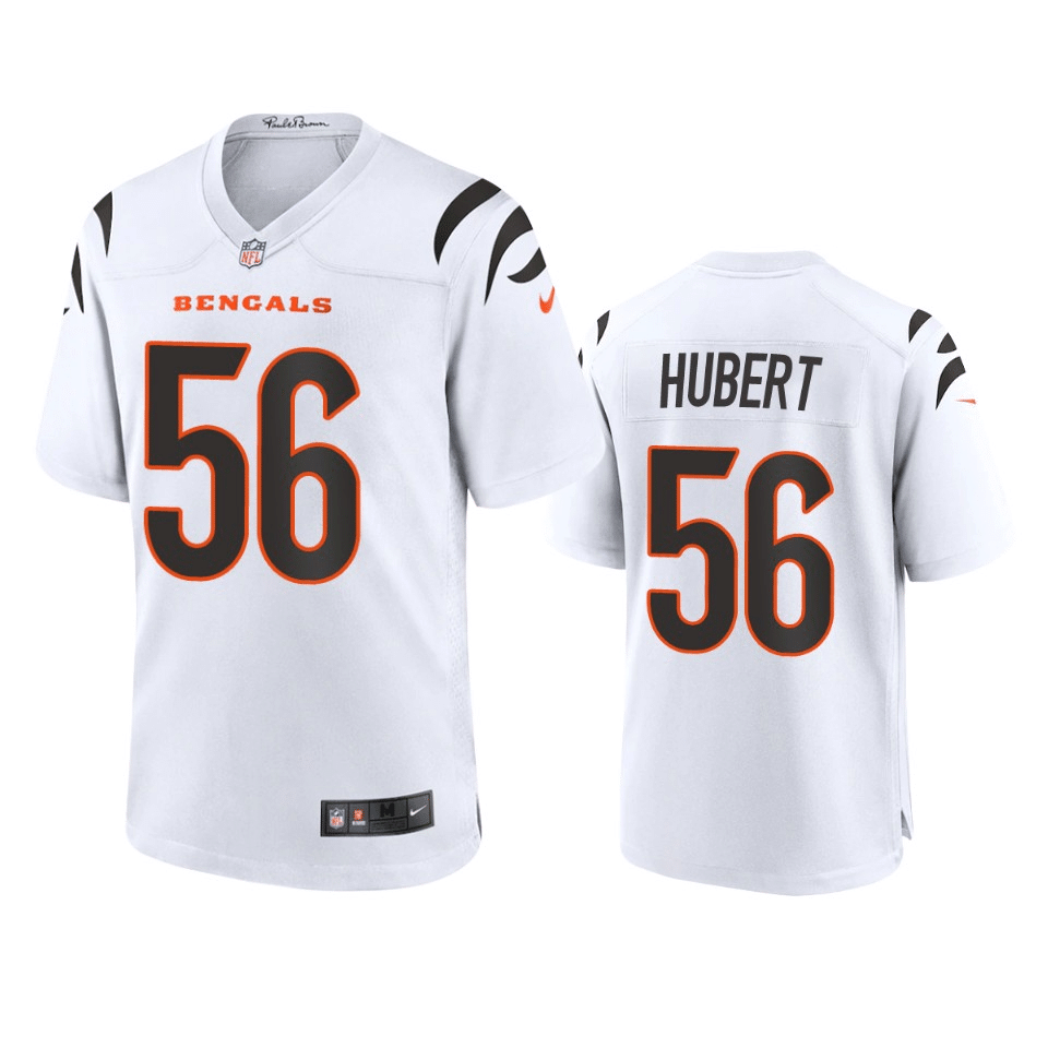 Wyatt Hubert Cincinnati Bengals 2021 White Game Jersey
