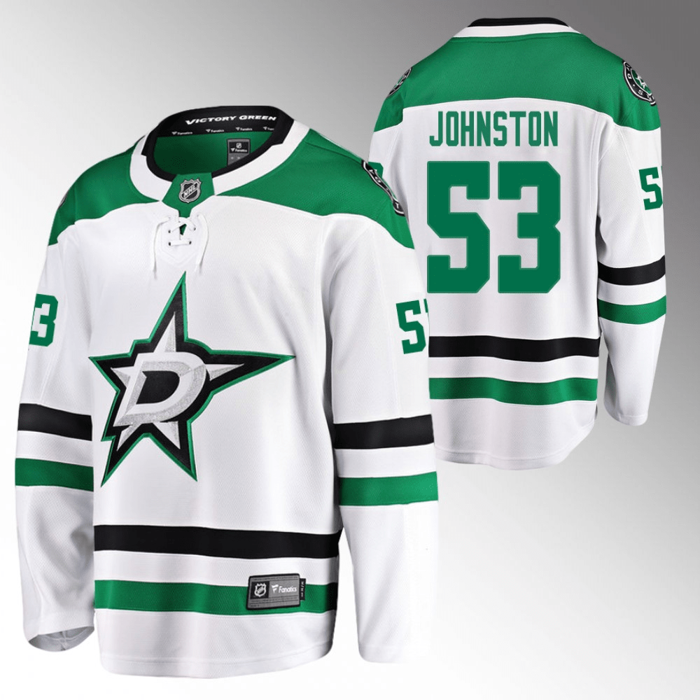 Wyatt Johnston Dallas Stars Away White Player Swingman Jersey