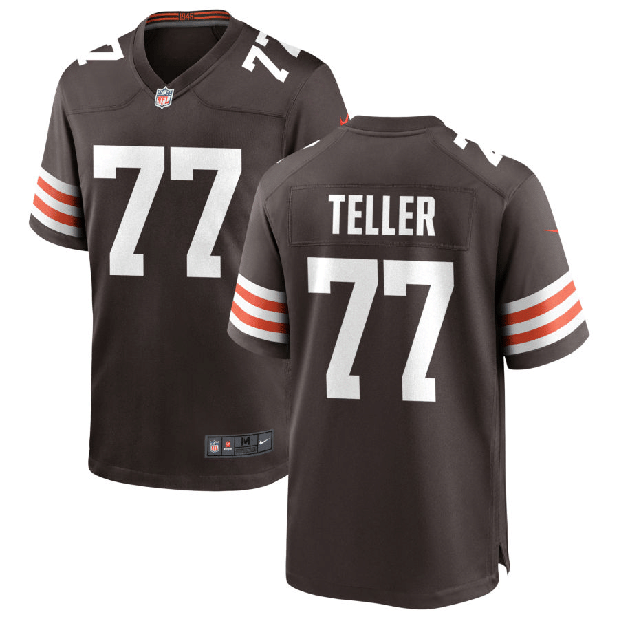 Wyatt Teller Cleveland Browns 2020 Brown Game Jersey