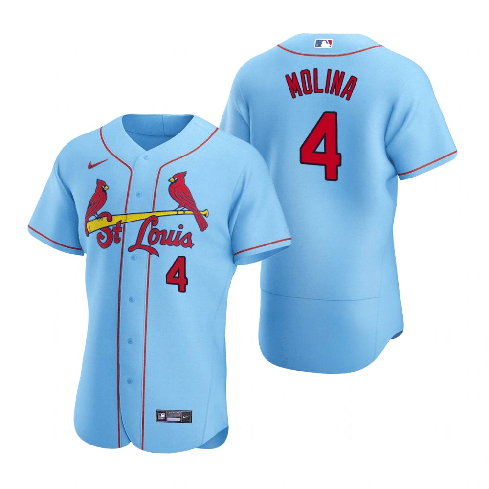 Yadier Molina St. Louis Cardinals Alternate Blue Baseball Player Jersey